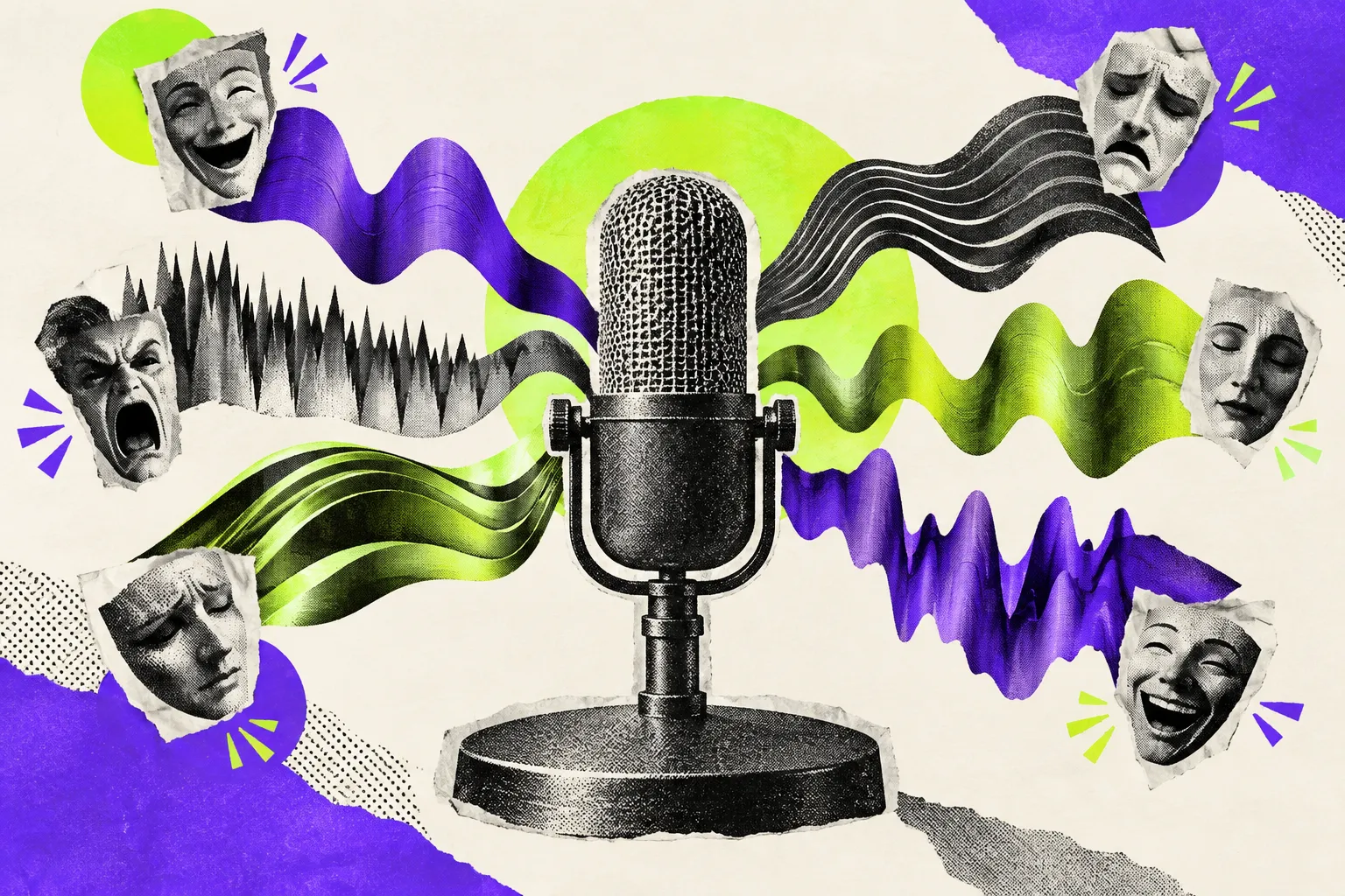 Editorial illustration for Eleven v4 adds more expressive speech