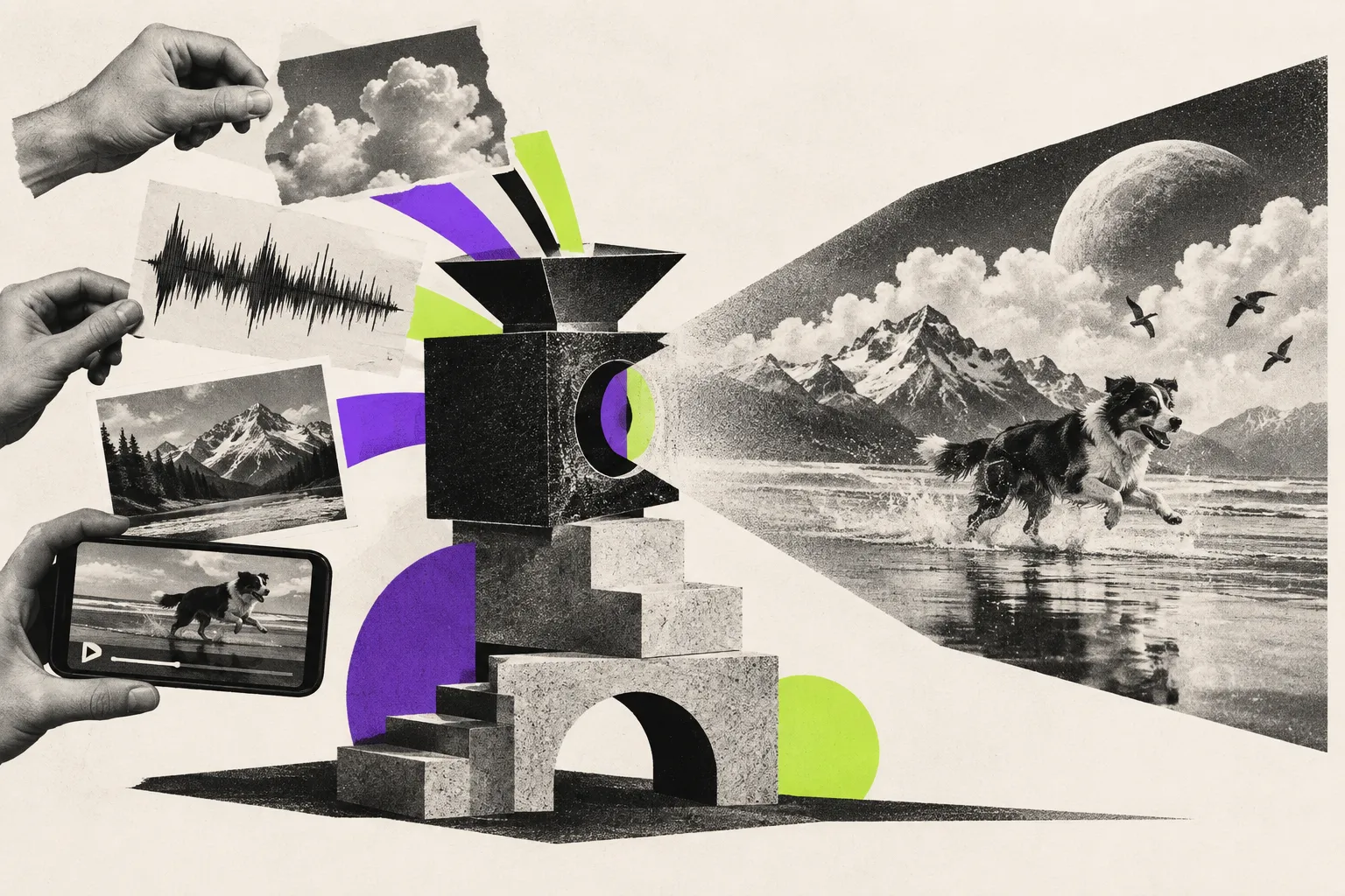 Editorial illustration for Gemini Omni starts with video and mixed inputs