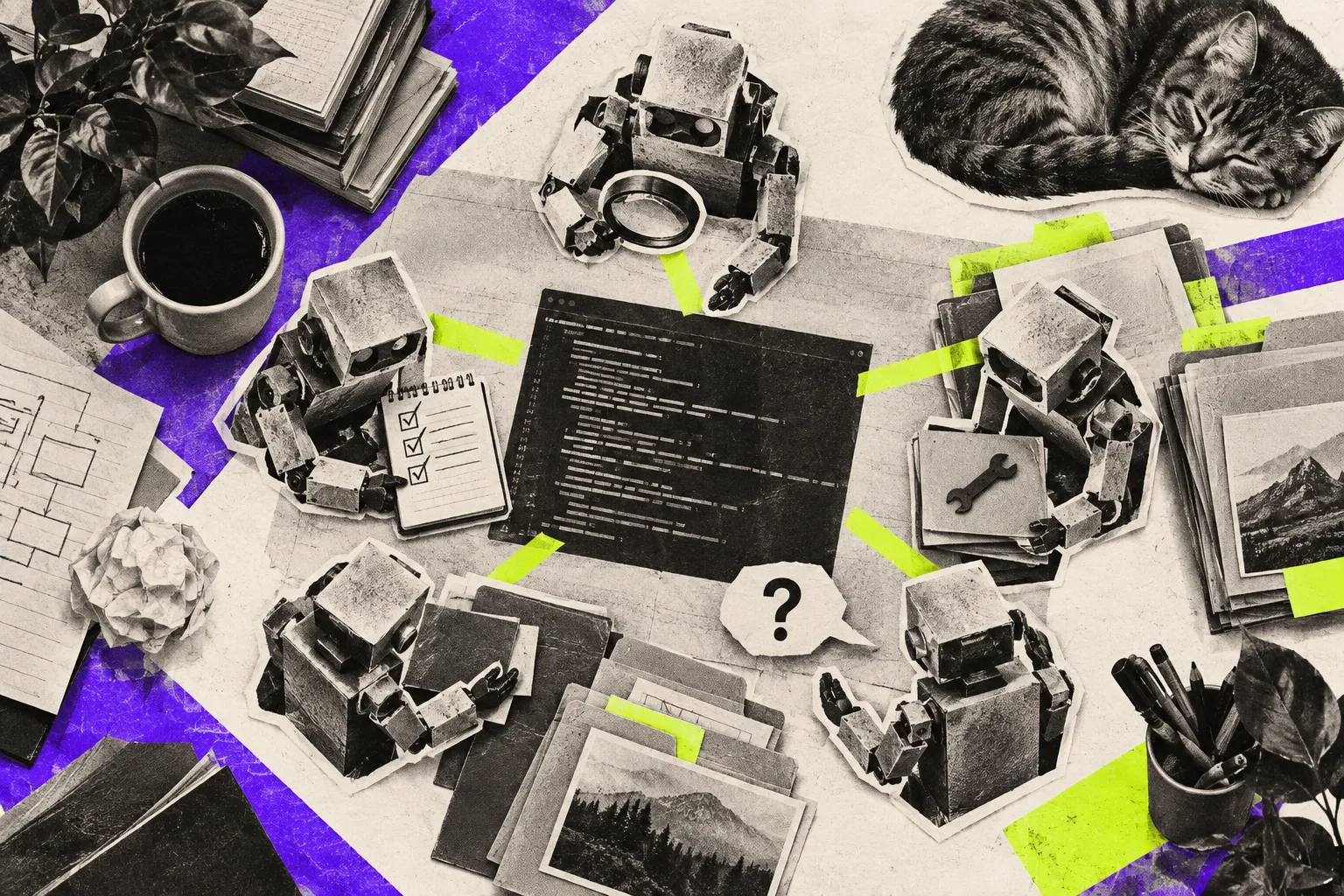 Editorial illustration for Vibe 2.0 gives a coding agent working habits