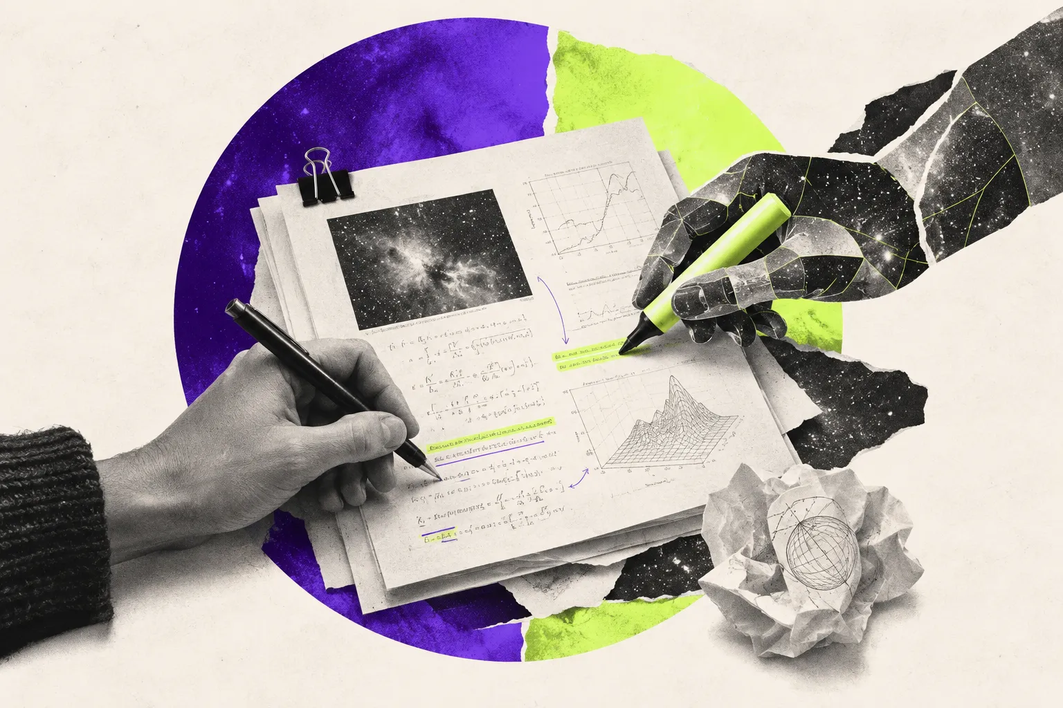 Editorial illustration for Prism puts the manuscript and the model together