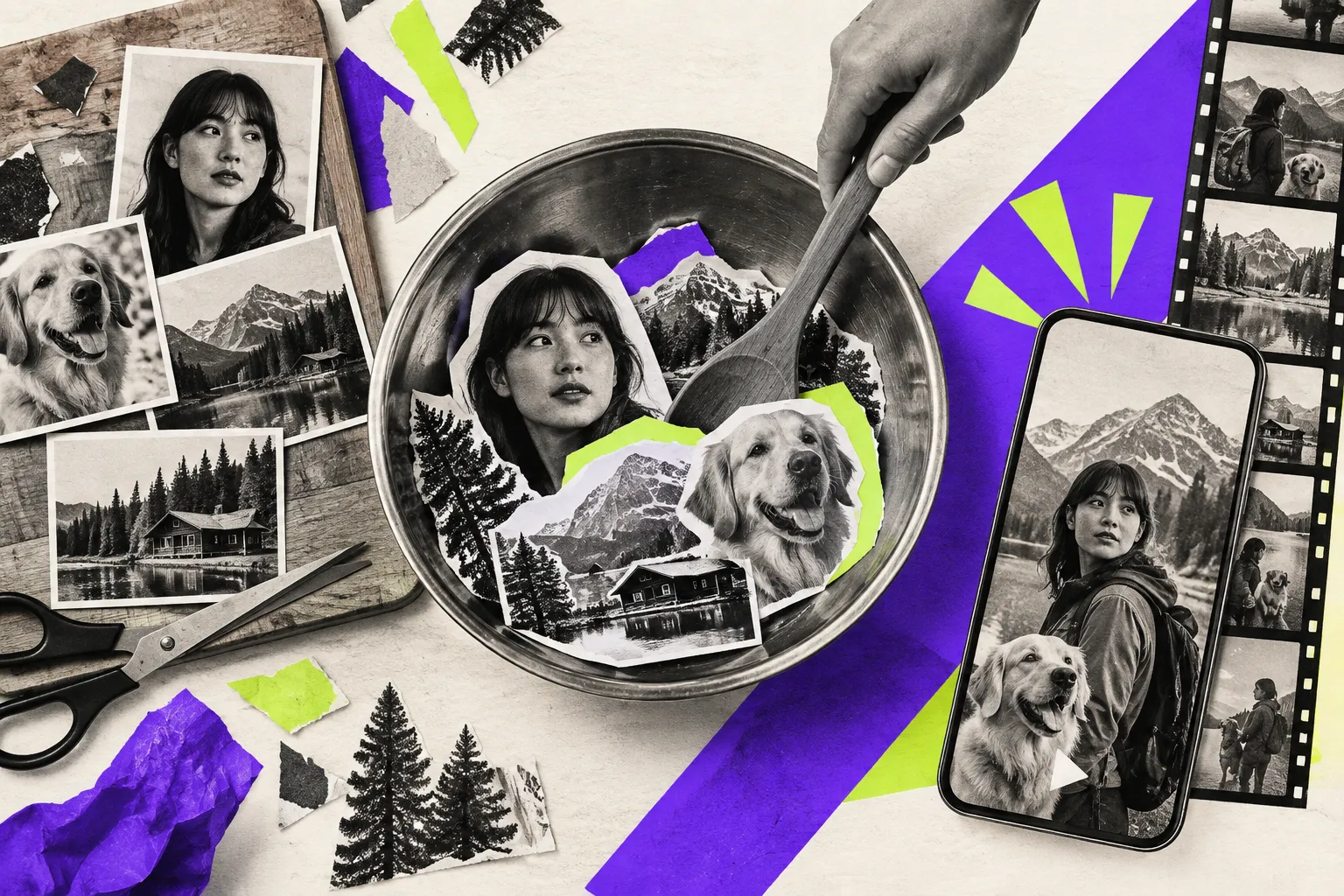 Editorial illustration for Veo turns reference images into video ingredients